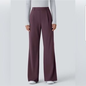 Halara Daystretch Flare Work Pants SM Deep Plum